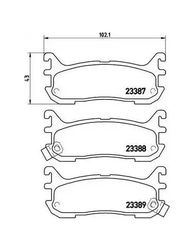 P49021 Juego de pastillas de freno Brembo