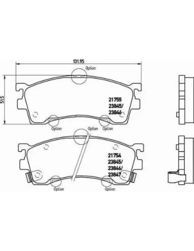 P49023 Juego de pastillas de freno Brembo