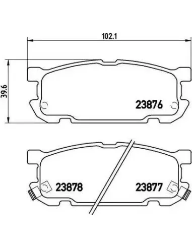 P49030 Juego de pastillas de freno Brembo