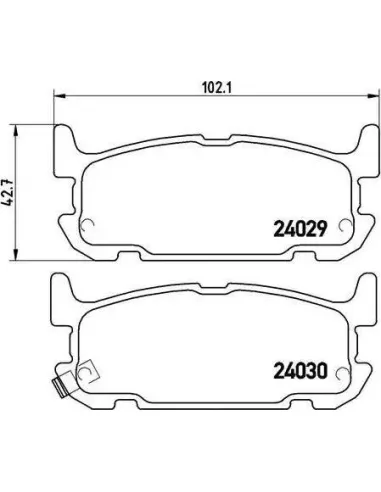 P49031 Juego de pastillas de freno Brembo