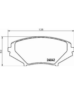 P49034 Juego de pastillas de freno Brembo