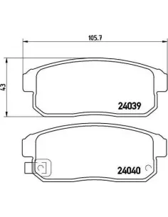 P49035 Juego de pastillas de freno Brembo