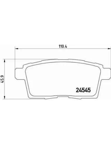 Juego de pastillas de freno Ford / Mazda /...
