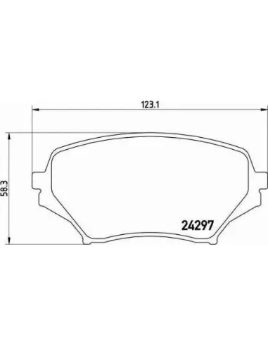 P49043 Juego de pastillas de freno Brembo