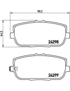 P49044 Juego de pastillas de freno Brembo