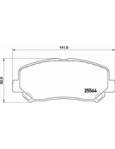 P49045 Juego de pastillas de freno Brembo