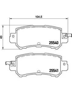 P49047 Juego de pastillas de freno Brembo