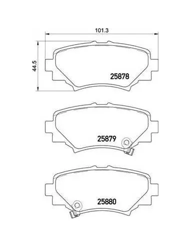 P49049 Juego de pastillas de freno Brembo