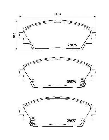 P49050 Juego de pastillas de freno Brembo