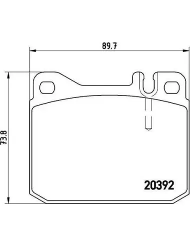 P50002 Juego de pastillas de freno Brembo