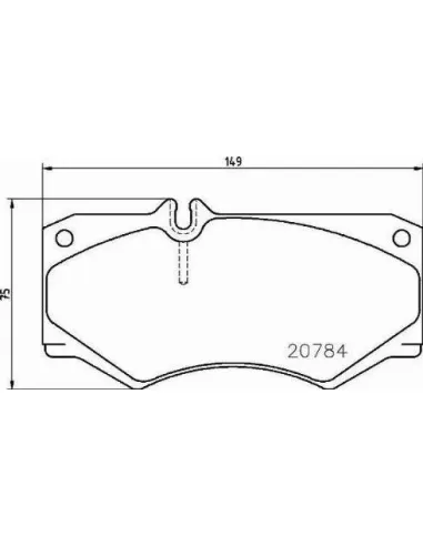 P50003 Juego de pastillas de freno Brembo