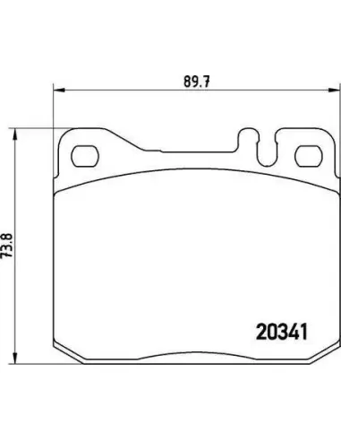 P50004 Juego de pastillas de freno Brembo