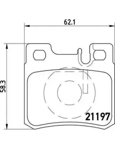 P50009 Juego de pastillas de freno Brembo
