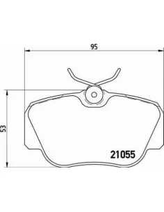 P50011 Juego de pastillas de freno Brembo