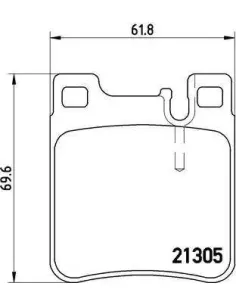 P50017 Juego de pastillas de freno Brembo