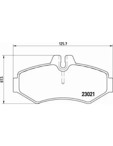 P50020 Juego de pastillas de freno Brembo