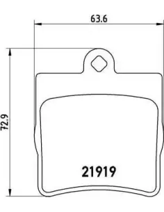 P50025 Juego de pastillas de freno Brembo