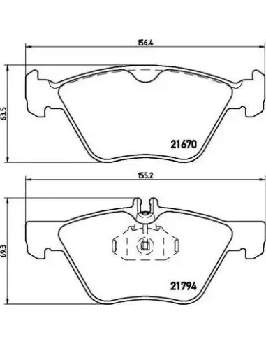 P50026 Juego de pastillas de freno Brembo