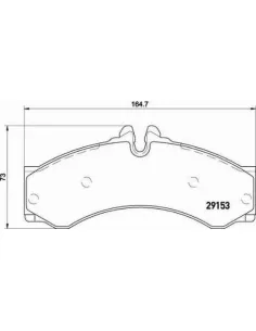 P50028 Juego de pastillas de freno Brembo