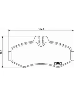 P50031 Juego de pastillas de freno Brembo