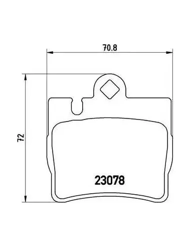 P50042 Juego de pastillas de freno Brembo