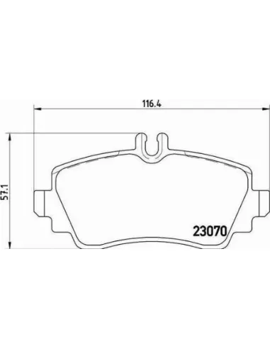 P50047 Juego de pastillas de freno Brembo