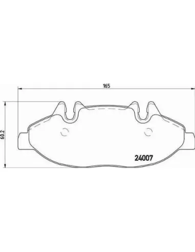 P50050 Juego de pastillas de freno Brembo