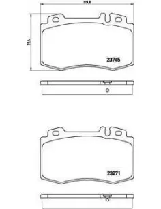 P50053 Juego de pastillas de freno Brembo