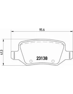 P50058 Juego de pastillas de freno Brembo