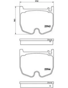 P50062 Juego de pastillas de freno Brembo