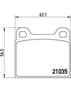 P50066 Juego de pastillas de freno Brembo