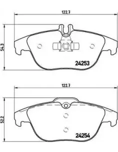 P50068 Juego de pastillas de freno Brembo