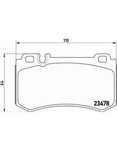 P50077 Juego de pastillas de freno Brembo
