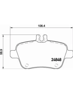 P50091 Juego de pastillas de freno Brembo