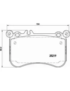 P50097 Juego de pastillas de freno Brembo
