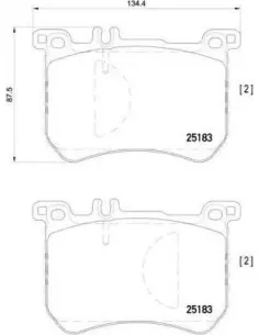 P50111 Juego de pastillas de freno Brembo