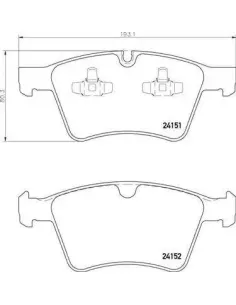 P50115 Juego de pastillas de freno Brembo