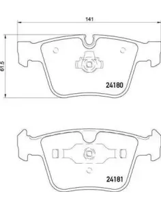 P50116 Juego de pastillas de freno Brembo
