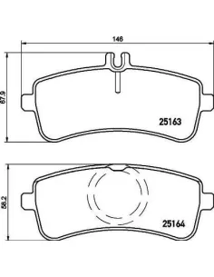 P50130 Juego de pastillas de freno Brembo