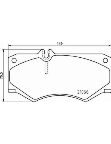 P50134 Juego de pastillas de freno Brembo