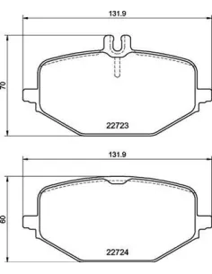 P50161 Juego de pastillas de freno Brembo