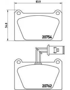 P52008 Juego de pastillas de freno Brembo