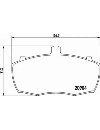 P52012 Juego de pastillas de freno Brembo