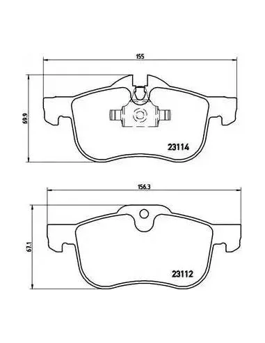 P52017 Juego de pastillas de freno Brembo