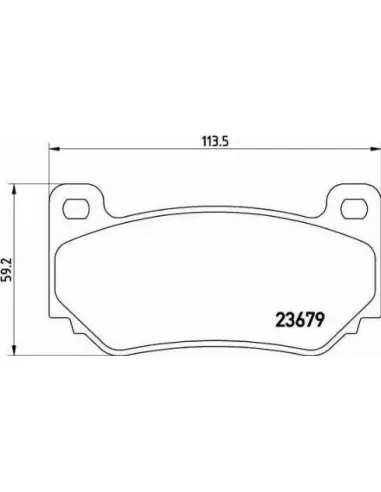 P52018 Juego de pastillas de freno Brembo