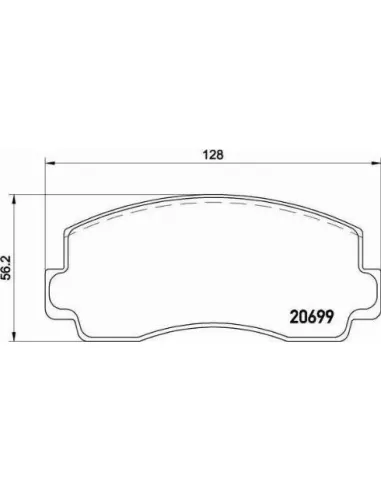 Juego de pastillas de freno Brembo P 54 002