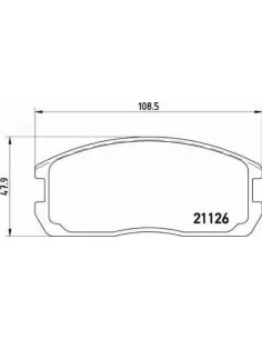 P54009 Juego de pastillas de freno Brembo