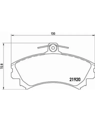 Juego de pastillas de freno Brembo P 54 022