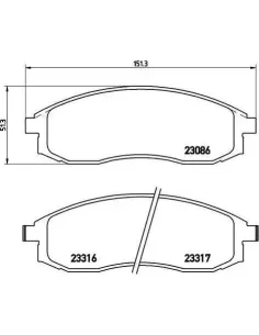P54032 Juego de pastillas de freno Brembo