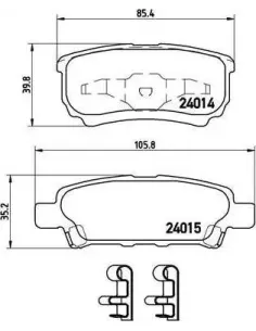 P54034 Juego de pastillas de freno Brembo